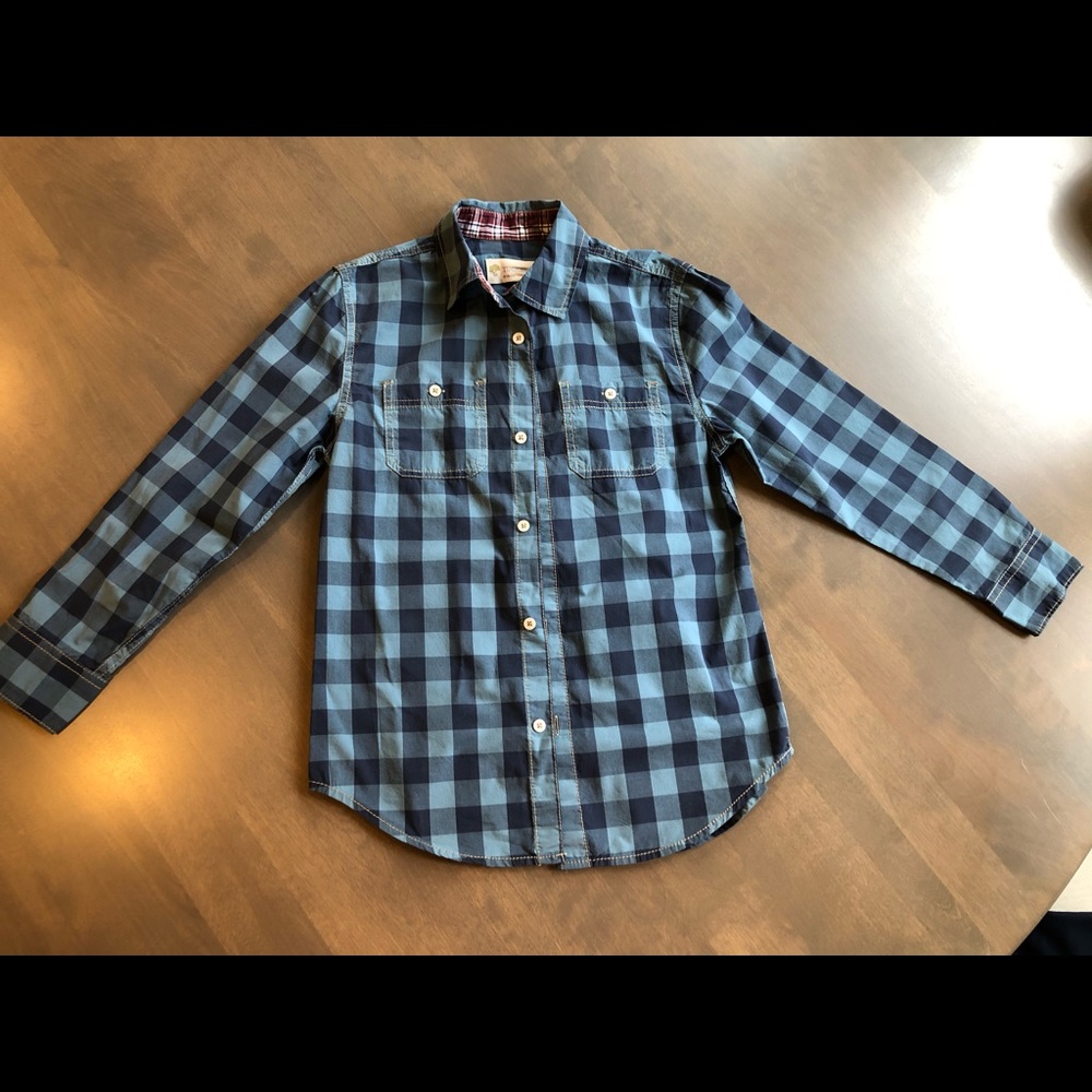 Tucker and Tate Boys Plaid Button Down 10/12